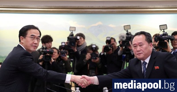 Двете Кореи започнаха в понеделник преговори в Панминчжон в демилитаризираната