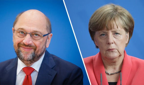 Мартин Шулц и Англеа Меркел