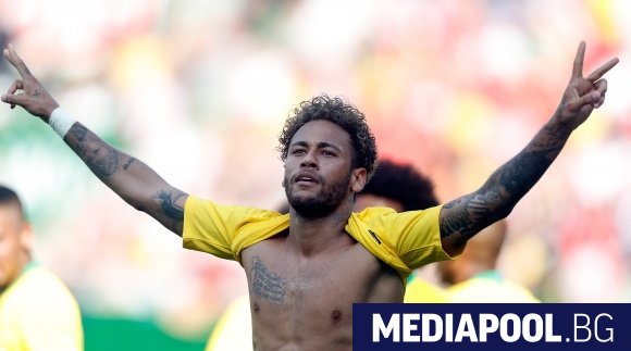 Звездата на бразилския национален отбор по футбол Неймар се изравни
