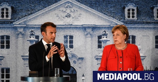 Макрон и Меркел сн ЕПА БГНЕС Френският президент Еманюел Макрон призова