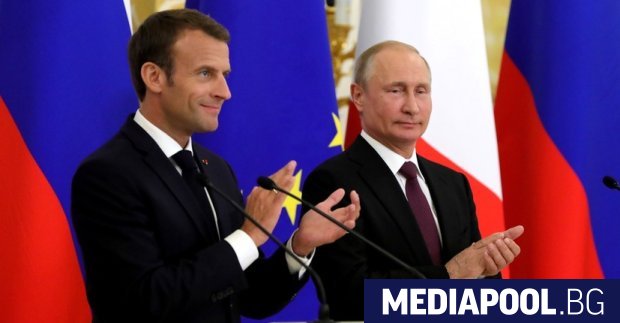 Френският президент Еманюел Макрон призова руския си колега Владимир Путин,