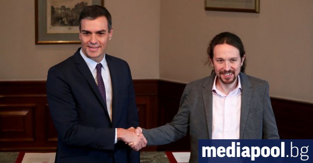 Новото коалиционно правителство на Испания обяви, че в състава му