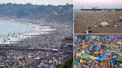 Заради горещата вълна британците превзеха плажовете въпреки коронавируса