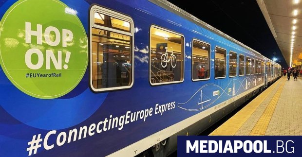 София посрещна влака експрес Свързана Европа в четвъртък Експресът ще