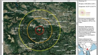 Земетресение от 2.9 по Рихтер в района на Батак